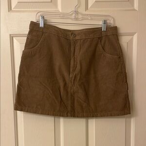 Vans Brown Corduroy Carpenter Mini Skirt